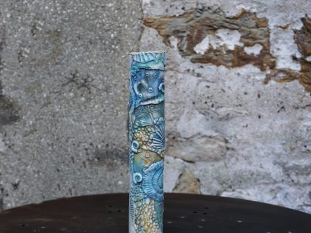 Ammonite Slim Pencil Vessel #4 Online Sale