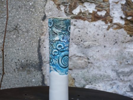 Ammonite Slim Pencil Vessel #3 Cheap