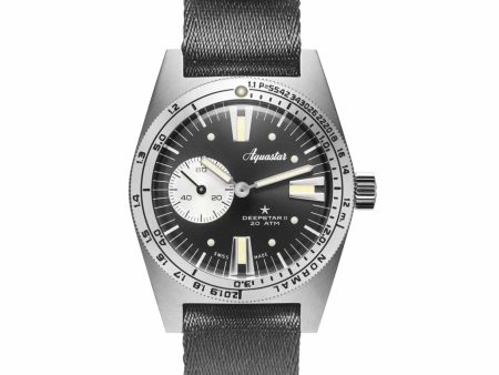 Aquastar Deepstar II Steel Grey Wristwatch Sale